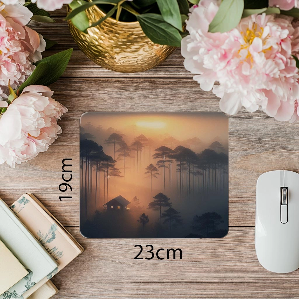 Sisli%20Orman%20ve%20Kulübe%20Temalı%20Mousepad%20-%2019x23%20cm%202%20mm%20Dikdörtgen%20İthal%20Baskılı%20Mouse%20Pad