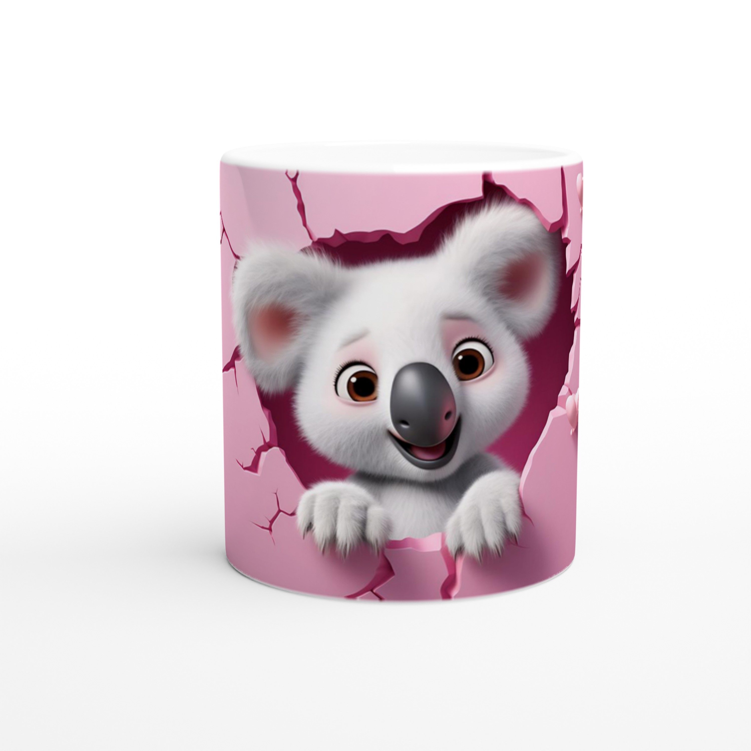 Pembe%20Duvarı%20Yırtarak%20Bakan%20Sevimli%20Koala%20Temalı%20Baskılı%20Kupa%20Bardak