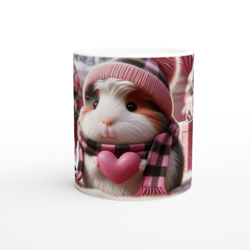 Pembe%20Kalpli%20Şapkalı%20Ginepig%20Temalı%20Baskılı%20Kupa%20Bardak