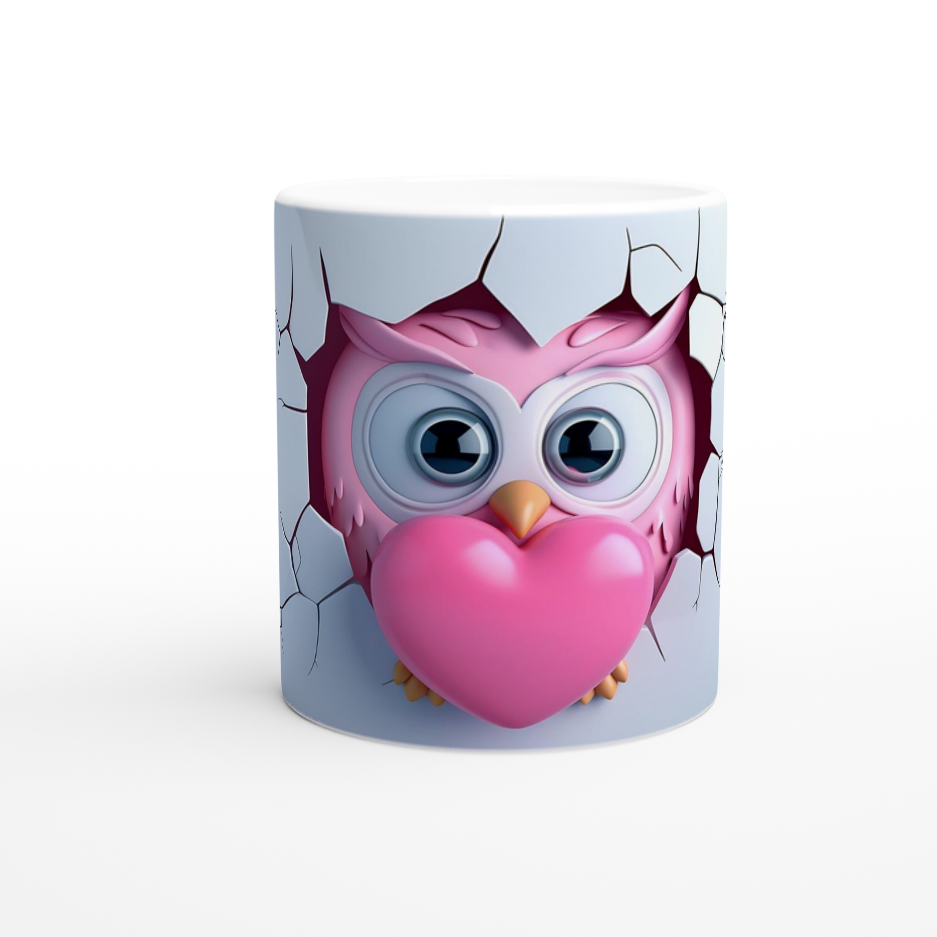 Pembe%20Kalp%20Tutan%20Baykuş%20Temalı%20Baskılı%20Kupa%20Bardak