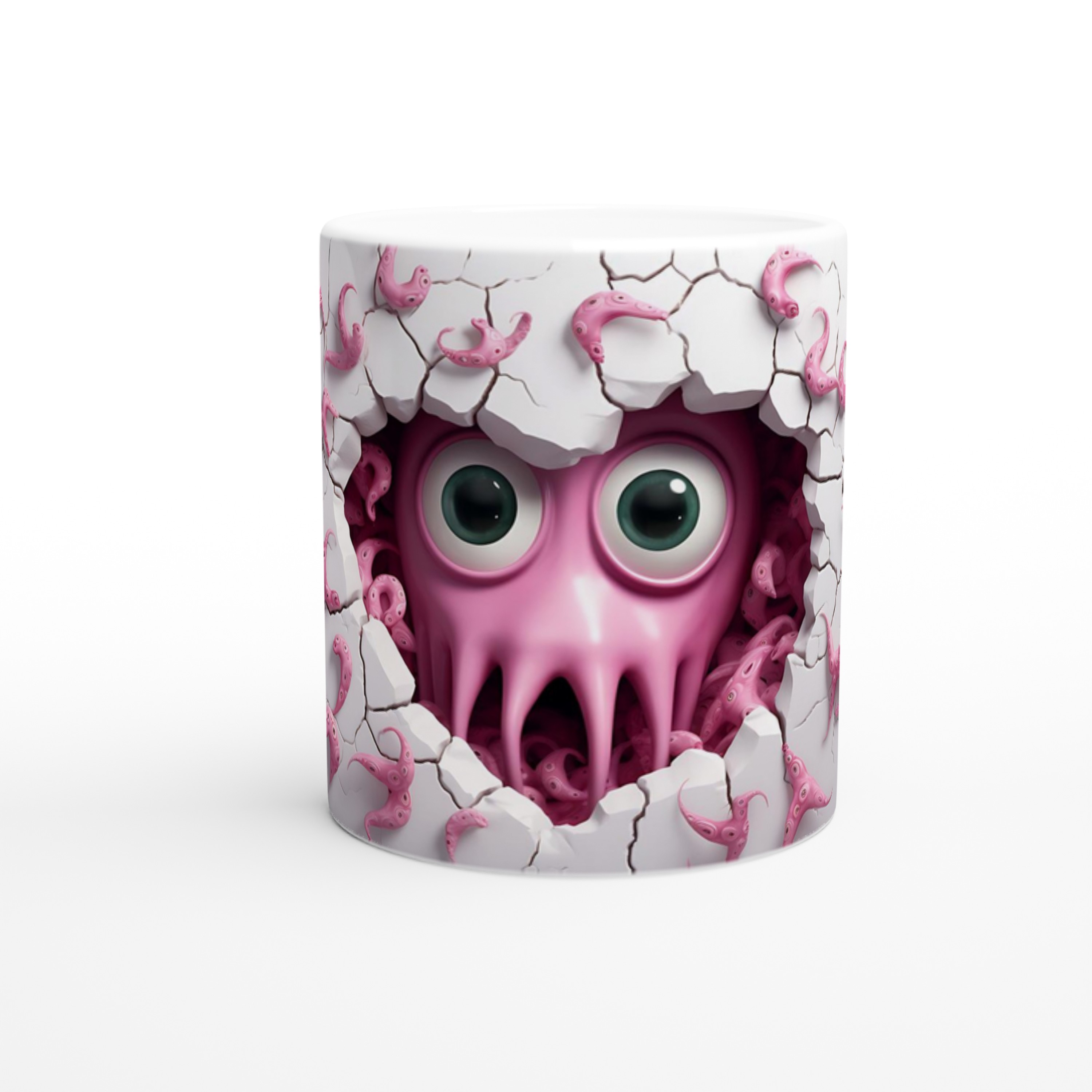 Pembe%20Sevimli%20Ahtapot%20Canavar%20Temalı%20Baskılı%20Kupa%20Bardak