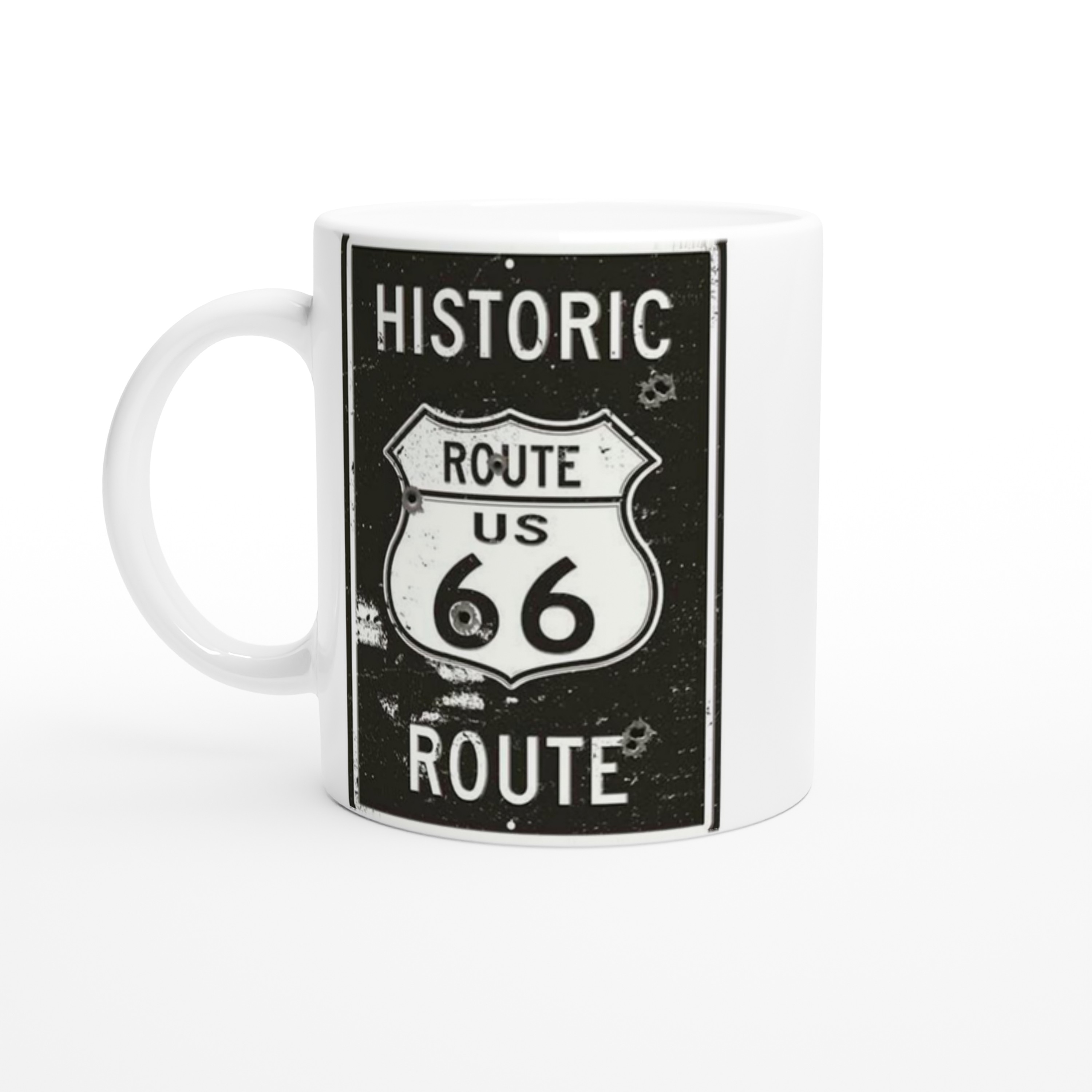 Route%2066%20Kurşun%20İzli%20Retro%20Metal%20Levha%20Temalı%20Kupa%20Bardak