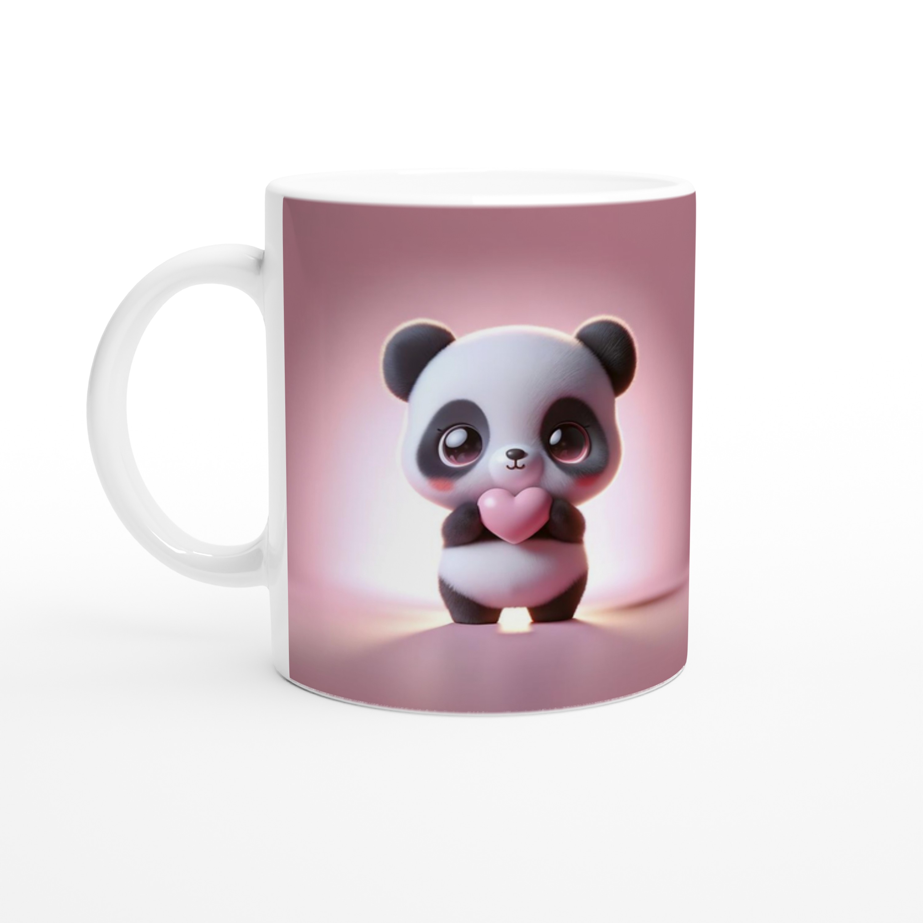 Kalpli%20Sevimli%20Panda%20Temalı%20Baskılı%20Kupa%20Bardak
