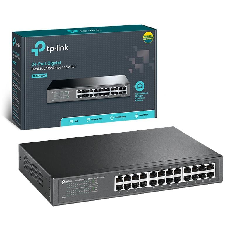 Tp-Link%20TL-SG1024D%2010-100-1000%20Gigabit%2024%20Port%20Ethernet%20Switch