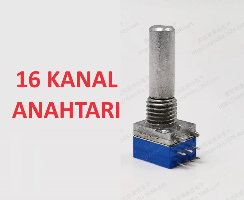 Telsiz%2016%20kanal%20anahtarı%20düğmesi%20Komitatör%20Baofeng%20vb%20Telsiz%20tamirlerine