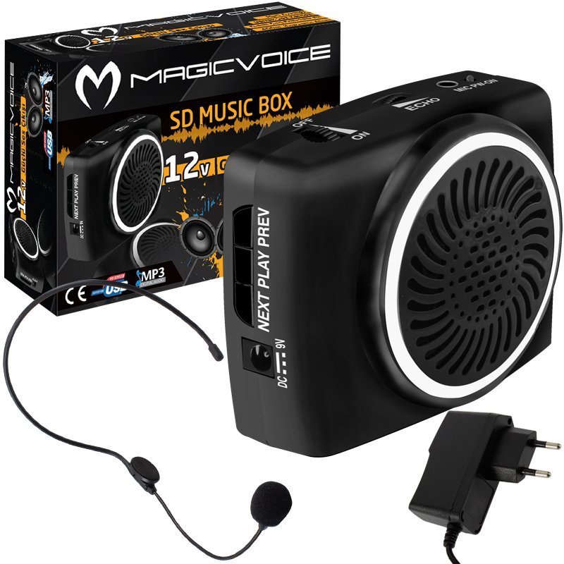 Magicvoice%20MV-17450%20USB-SD%20Kart%20Girişli%20Şarjlı%20Mini%20Seyyar%20Rehber%20Anfisi