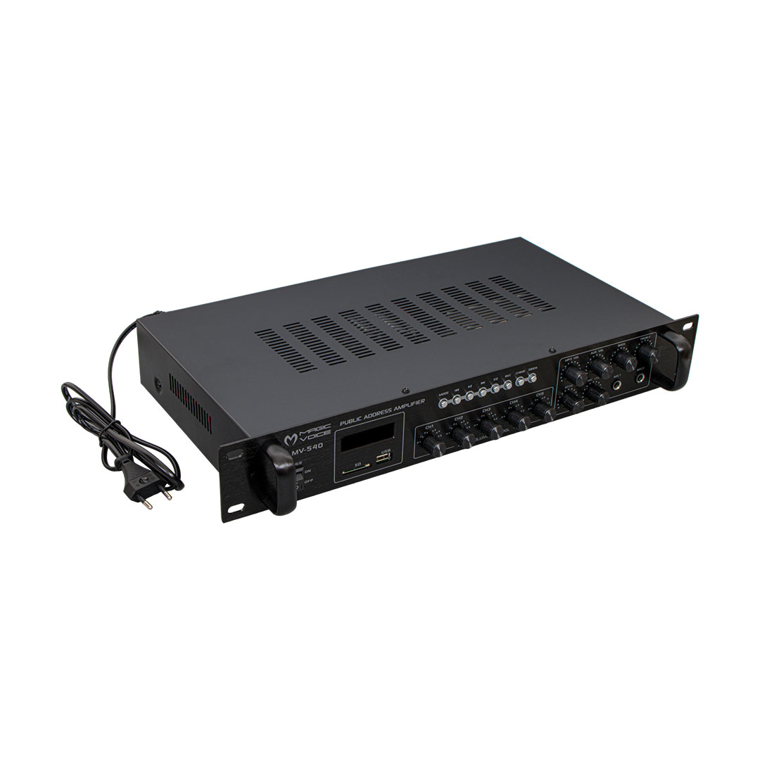 Magicvoice%20MV-540%20100%20Watt%20USB-SD-Bluetooth%202%20Mikrofon%20Girişli%205%20Bölgeli%20Hat%20Trafolu%20Anfi