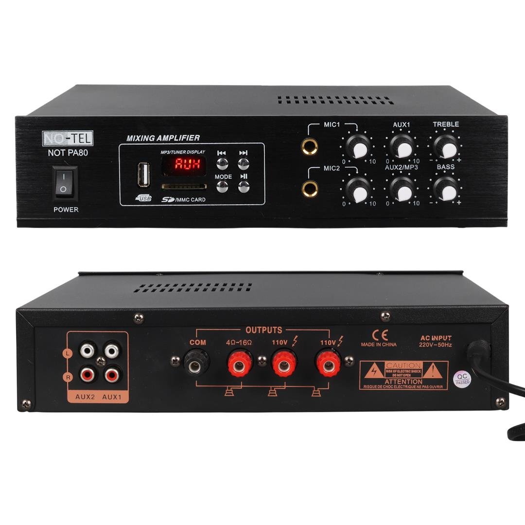 No-Tel%2050%20W%20Mini%20USB-SD-Bluetooth%2070-100%20V%202%20Mik.%20Giriş%20Trafolu%20Anfi%20NOT-PA80