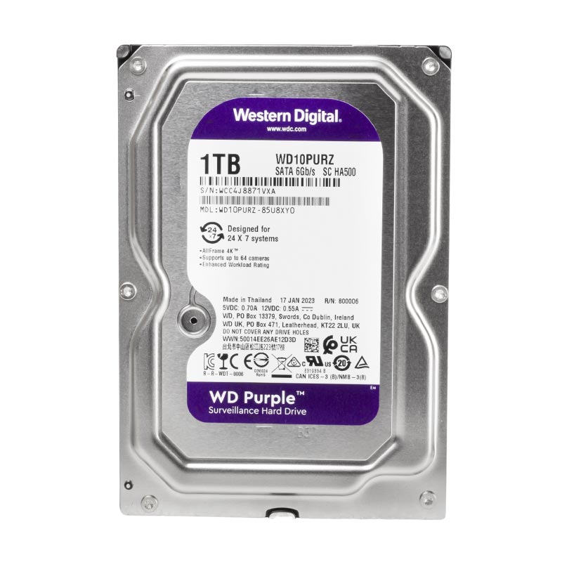 Western%20Digital%20Purple%20WD10PURZ%201%20TB%20Sata%206GB/S%207-24%20Güvenlik%20Harddisk