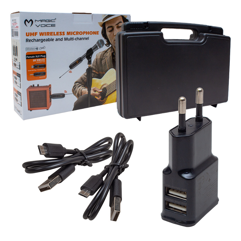 Magicvoice%20Mv-19590%20UHF%20Kablosuz%20Amfi%20Ve%20Enstrüman%20Aksesuarı%20Üçlü%20Set