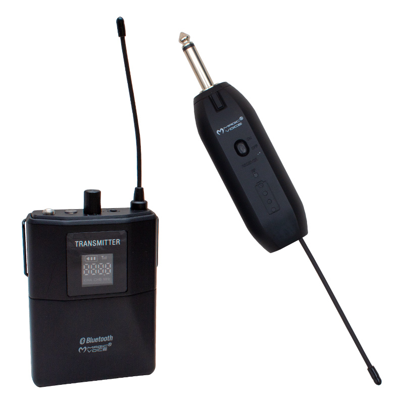 Magicvoice%20Mv-19601%20UHF%20Kablosuz%20Enstrüman%20Uyumlu%20Bluetooth%20Jak%20Girişli%20İkili%20Mikrofon%20Set