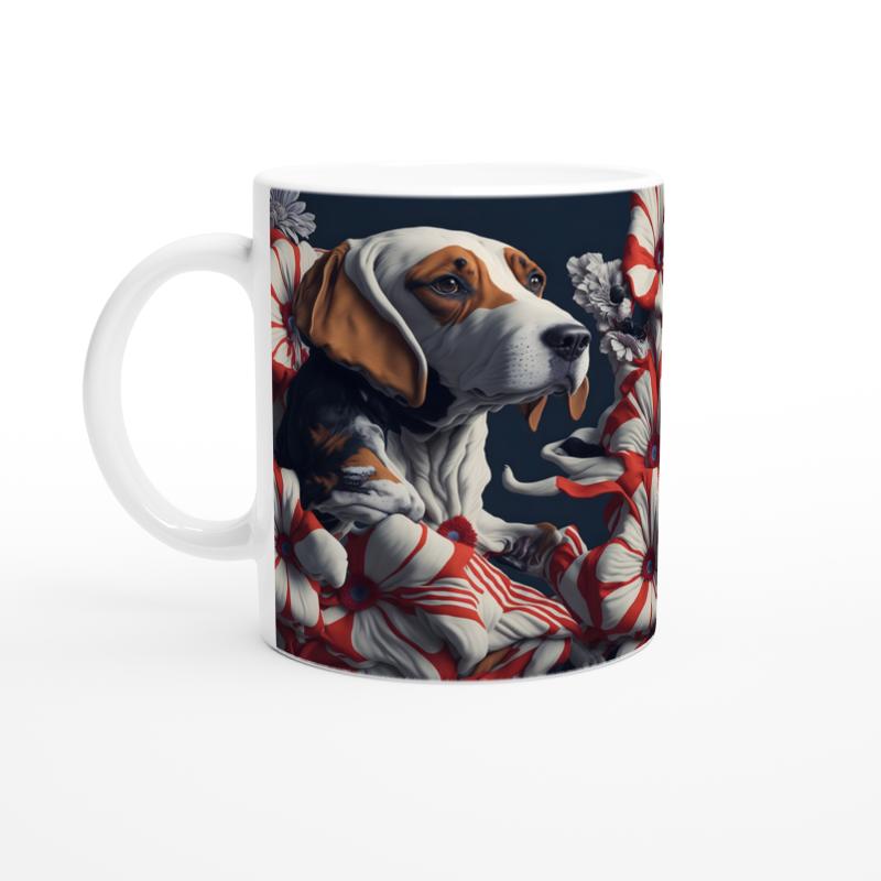 Çiçekler%20Arasında%20Basset%20Hound%20Temalı%20Baskılı%20Kupa%20Bardak