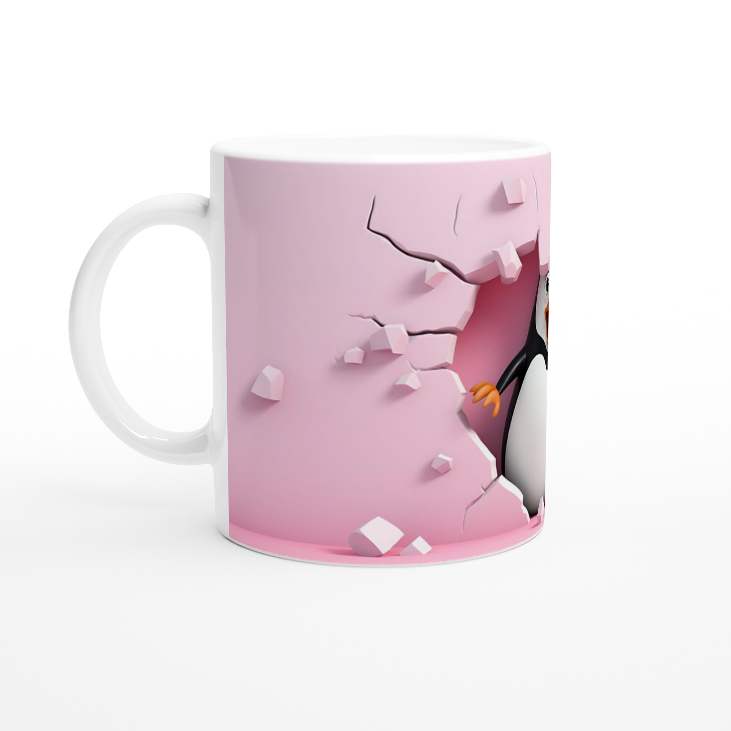 Pembe%20Duvarı%20Delen%20Neşeli%20Penguen%20Temalı%20Baskılı%20Kupa%20Bardak