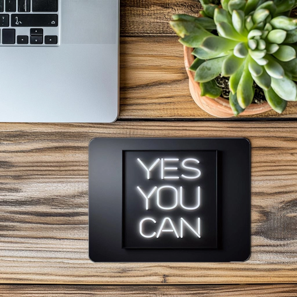 Yes%20You%20Can%20Yazılı%20Sade%20Neon%20Mousepad%20-%2019x23%20cm%202%20mm%20Dikdörtgen%20İthal%20Baskılı%20Mouse%20Pad