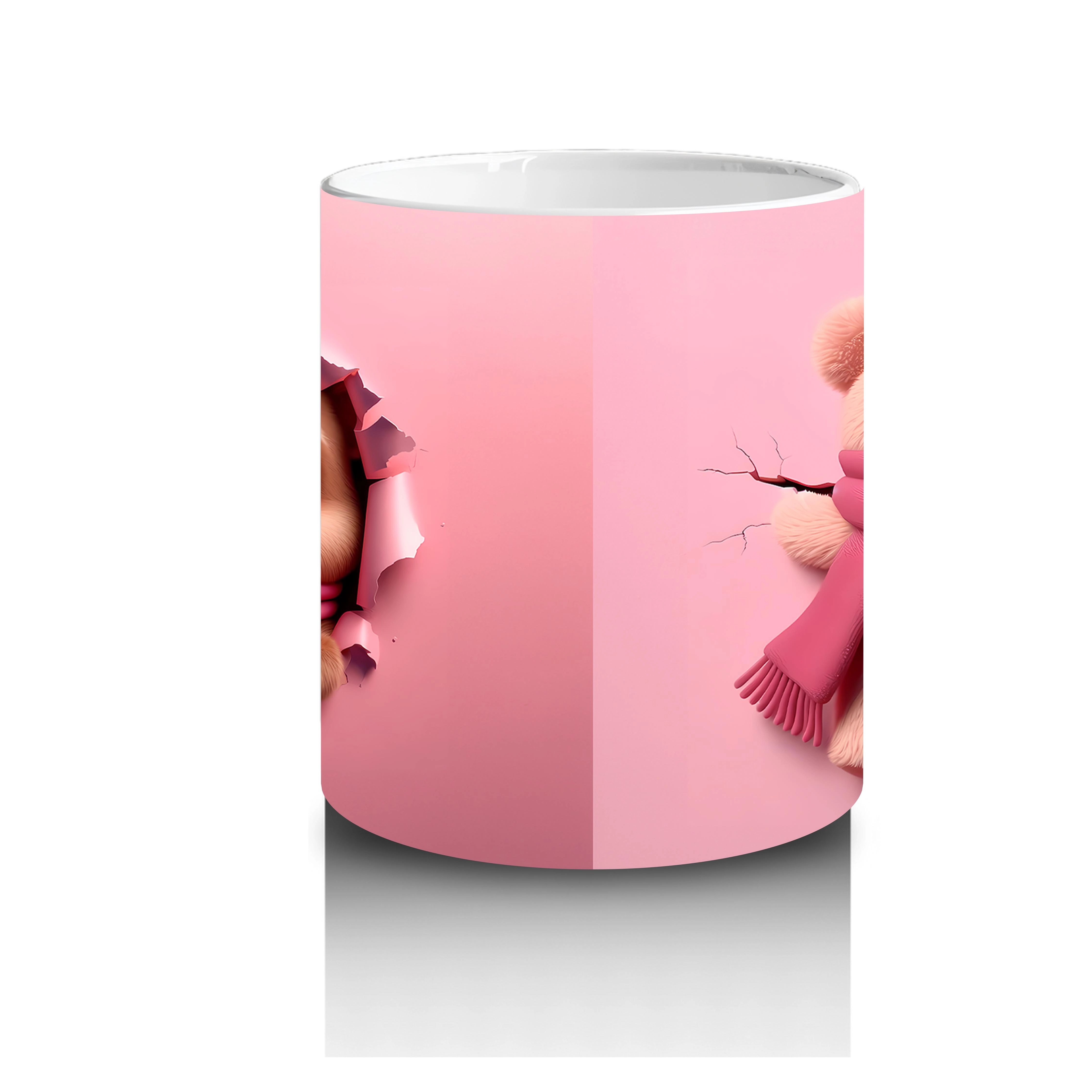 Pembe%20Kalpli%20Maskot%20ve%20Peluş%20Ayıcık%20–%20Baskılı%20Kahve%20Kupası