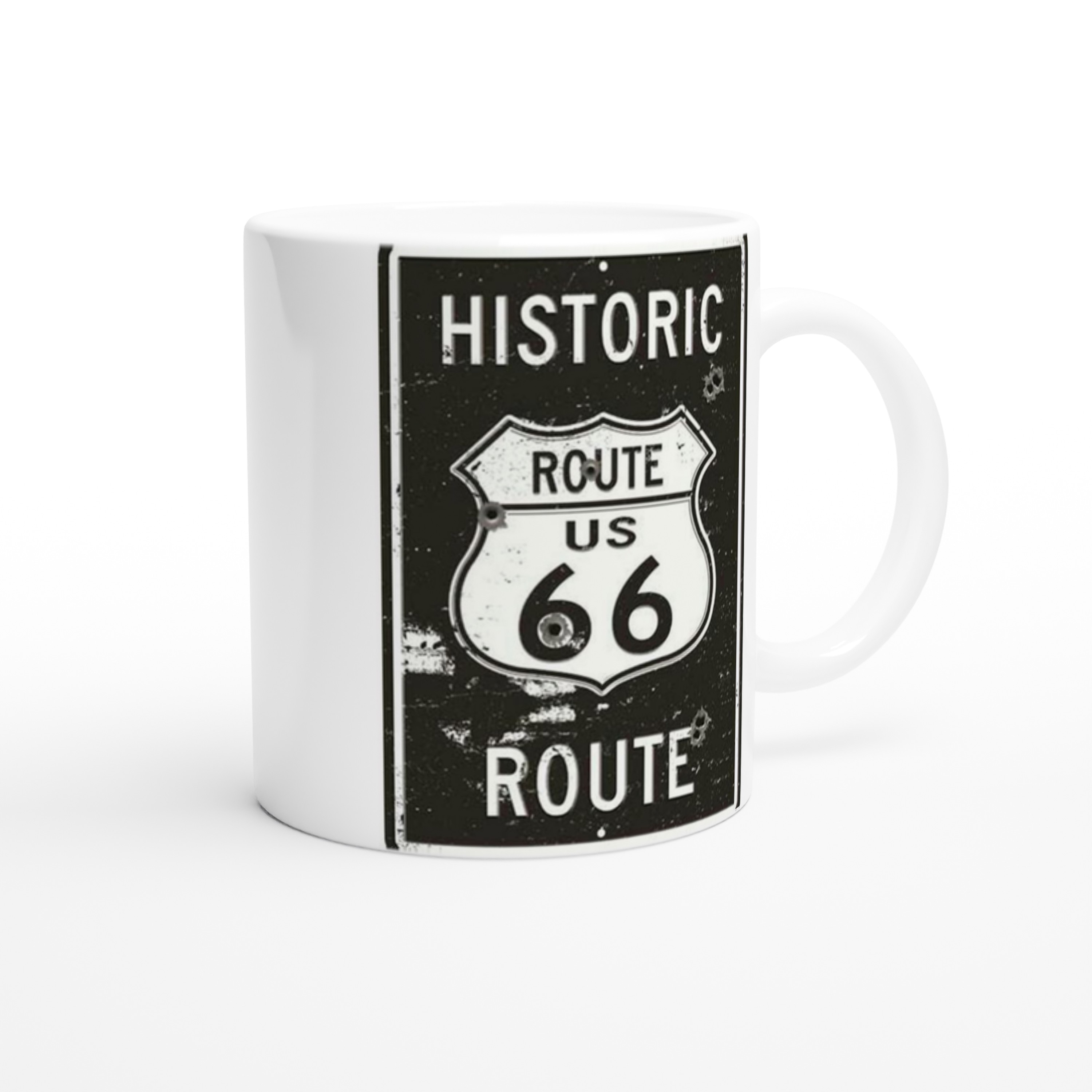 Route%2066%20Kurşun%20İzli%20Retro%20Metal%20Levha%20Temalı%20Kupa%20Bardak