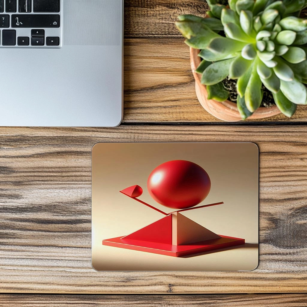 Minimalist%20Üçgen%20Platform%20Üzerinde%20Küre%20Mouse%20Pad%20-%2019x23%20cm%202%20mm%20Dikdörtgen%20İthal%20Baskılı%20Mouse%20Pad