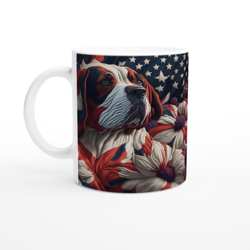 Amerikan%20Temalı%20Saint%20Bernard%20Köpek%20Tasarımlı%20Baskılı%20Kupa%20Bardak