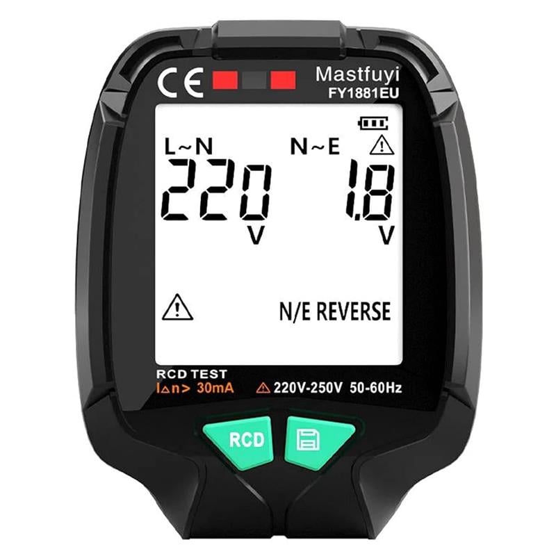 Powermaster%20(30V%20-%20250V)%20Tam%20Ekran%20Soket%20Test%20Cihazı%20PM-20400