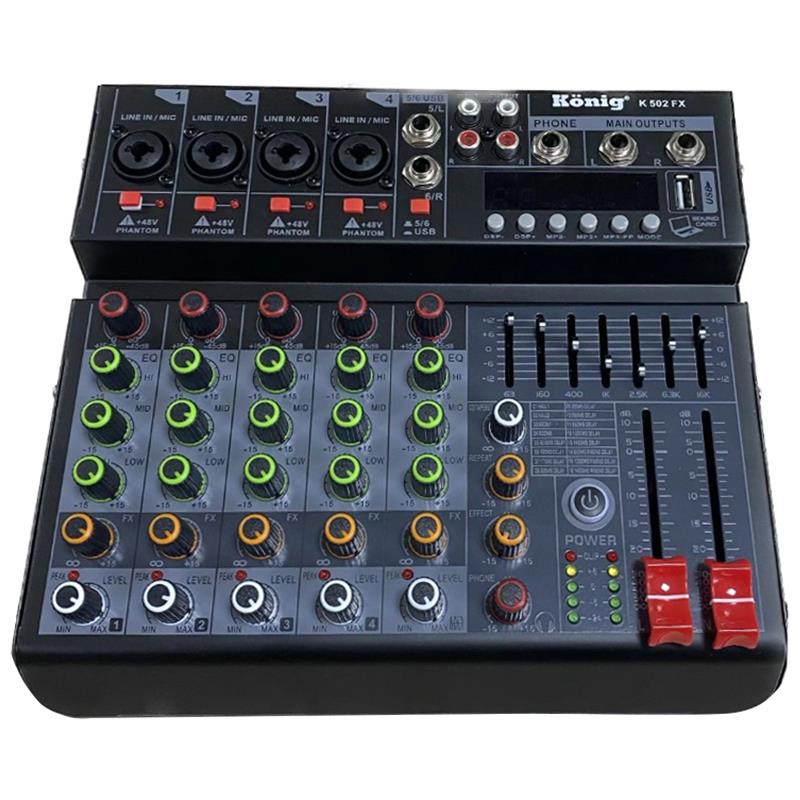 König%20K-502%20FX%20Usb/Bluetooth%207%20Bant%20Eq%206%20Kanal%20Deck%20Mixer