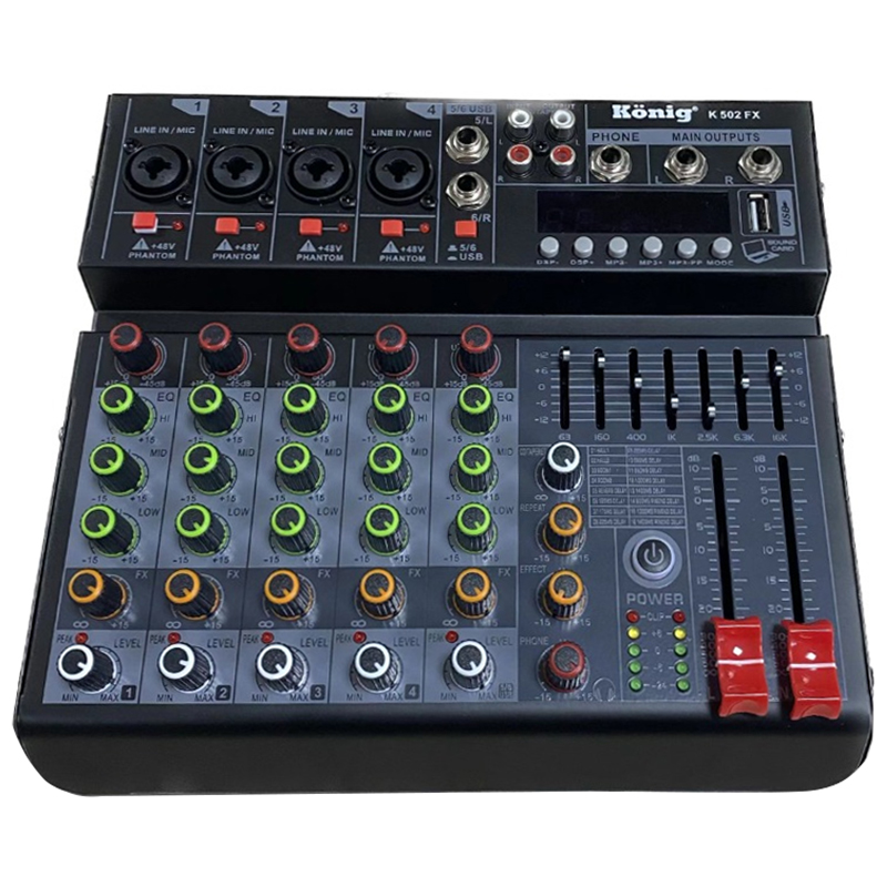 König%20K-502%20FX%20Usb/Bluetooth%207%20Bant%20Eq%206%20Kanal%20Deck%20Mixer