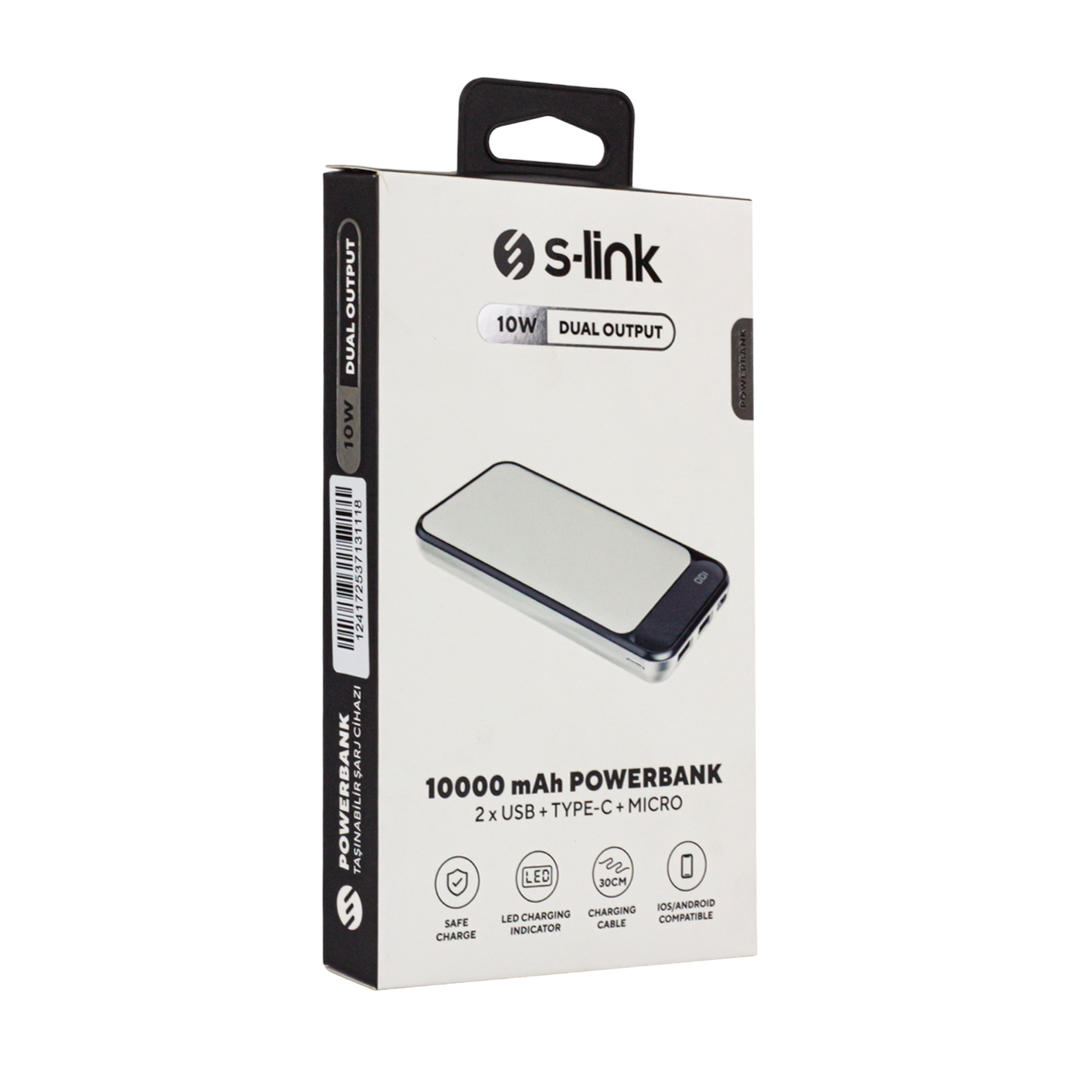 S-Link%20IP-G2710%2010000%20Mah%202%20USB%20Port%20LCD%20Göstergeli%20Beyaz%20Powerbank