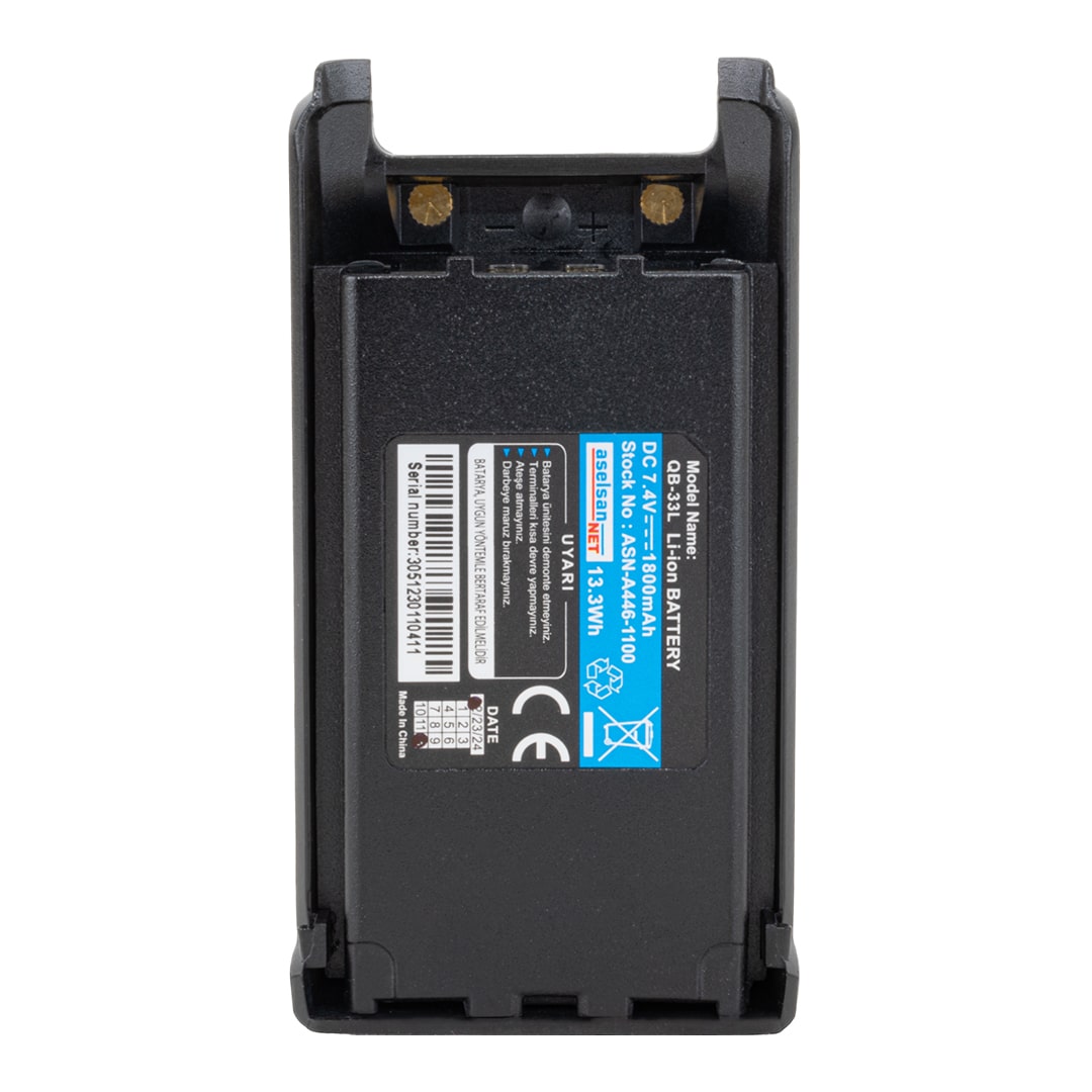 Aselsan%20ASN446-1100%20QB-33L%20DC%207.4V%201800Mah%20Li-İon%20Batarya