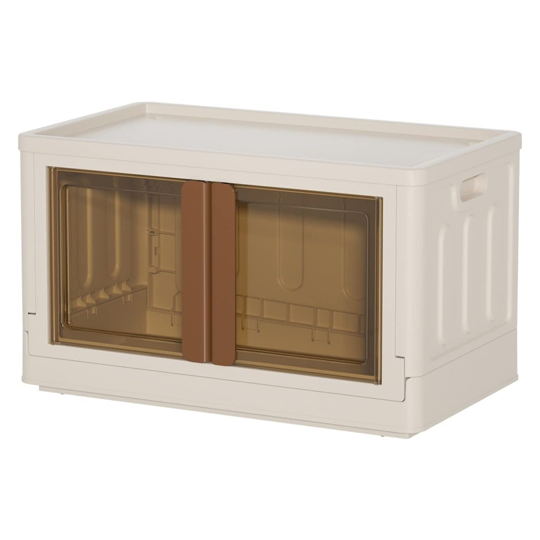 SUNUP%20SN-25881%2040X64X37CM%2072L%20KATLANABİLİR%20PLASTİK%20SAKLAMA%20KUTUSU%20KAHVERENGİ%20KAPAKLI%20TEKERLEKLİ