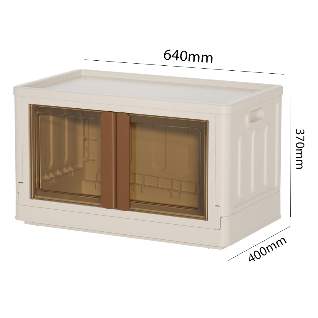 SUNUP%20SN-25881%2040X64X37CM%2072L%20KATLANABİLİR%20PLASTİK%20SAKLAMA%20KUTUSU%20KAHVERENGİ%20KAPAKLI%20TEKERLEKLİ