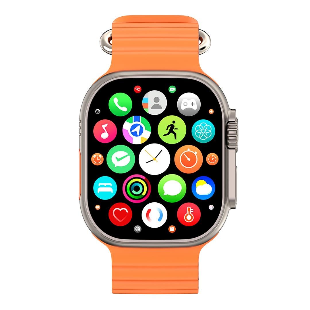 Hytech%20W69%20Watch%20IOS%20Ve%20Android%20Uyumlu%20Mactive%202.05%20İnç%20Geniş%20Ekranlı%20Turuncu%20Akıllı%20Saat