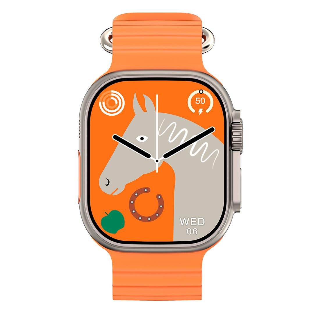 Hytech%20W69%20Watch%20IOS%20Ve%20Android%20Uyumlu%20Mactive%202.05%20İnç%20Geniş%20Ekranlı%20Turuncu%20Akıllı%20Saat