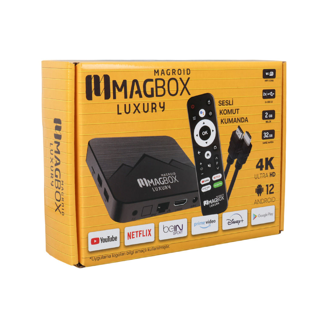 Magbox%20Magroid%20Luxury%2032%20GB%20HDD 2%20GB%20Ram%20Bluetooth%205G%20Android%20TV%20Box
