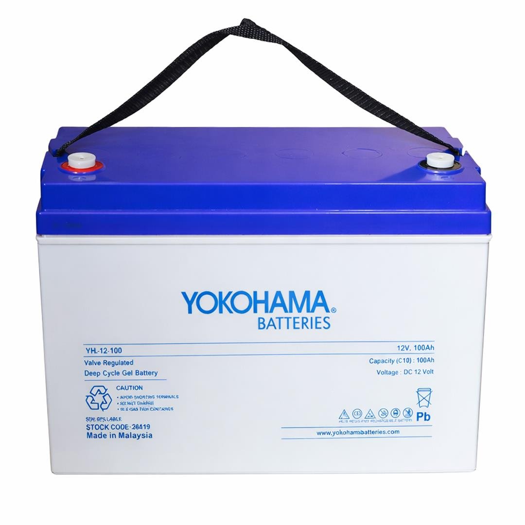 Yokohama%20YH-26919%2012V%20100Ah%20Tam%20Bakımsız%20Deep%20Cycle%20Jel%20Akü%20(330X172x218mm)