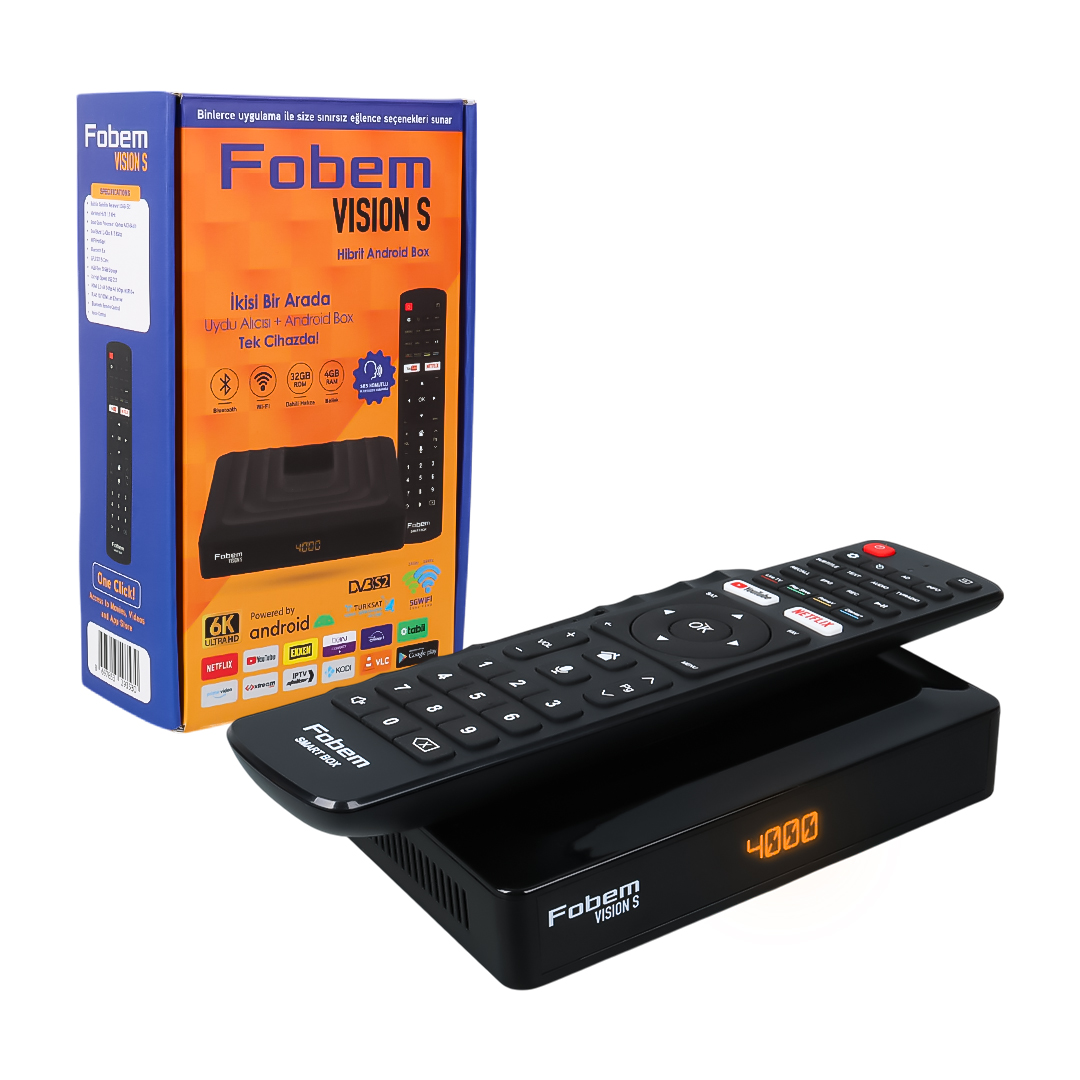 Fobem%20Vision%20S%20Hibrit%20Ses%20Komutlu%20Uydu%20Alıcılı%20Android%2014%20TV%20Box%204GB%20Ram%2032GB%20Hafıza%201.5Ghz%20(Tunerli)