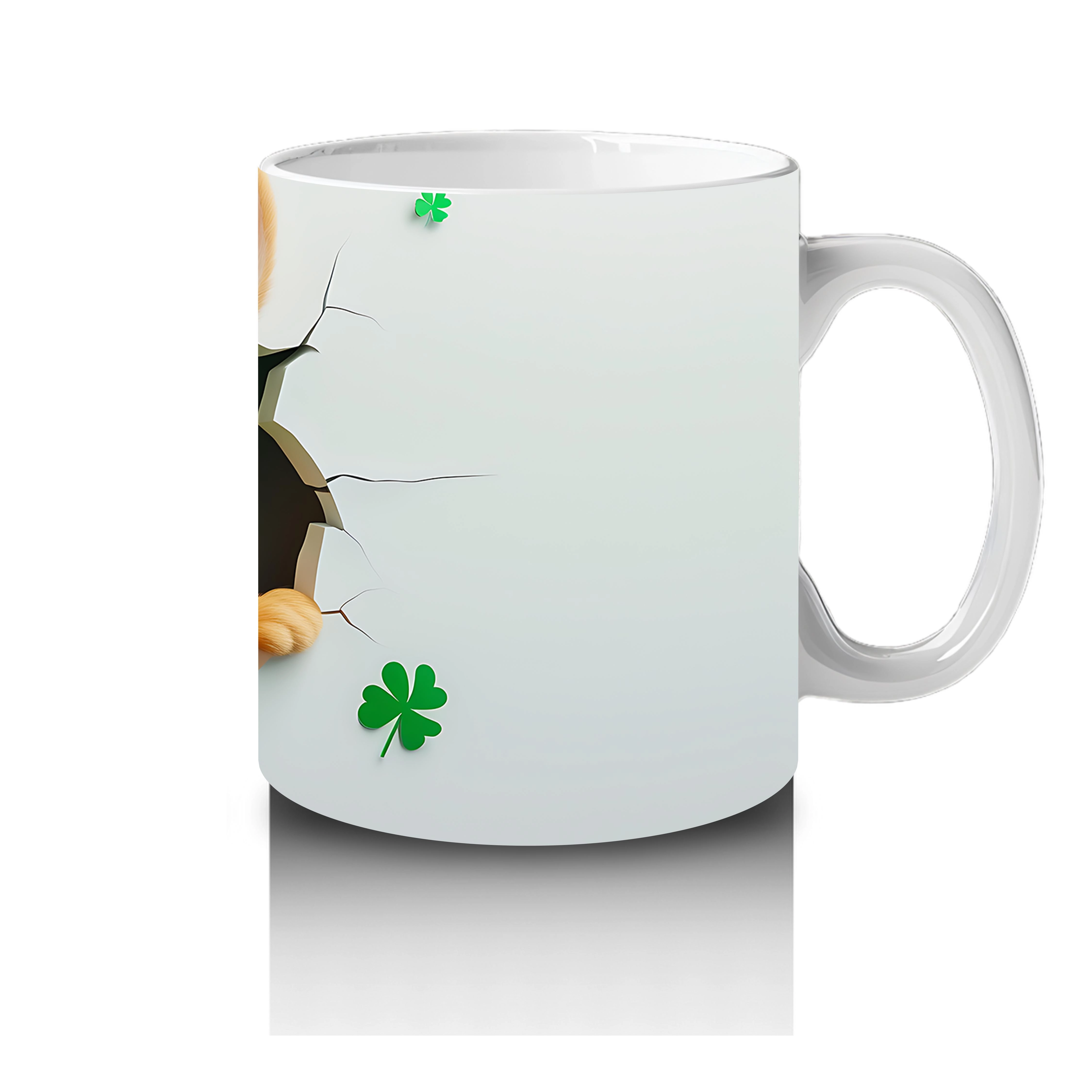 Leprechaun%20Şapkalı%20Sevimli%20Tavşan%20Figürü%20-%20Baskılı%20kahve%20kupası