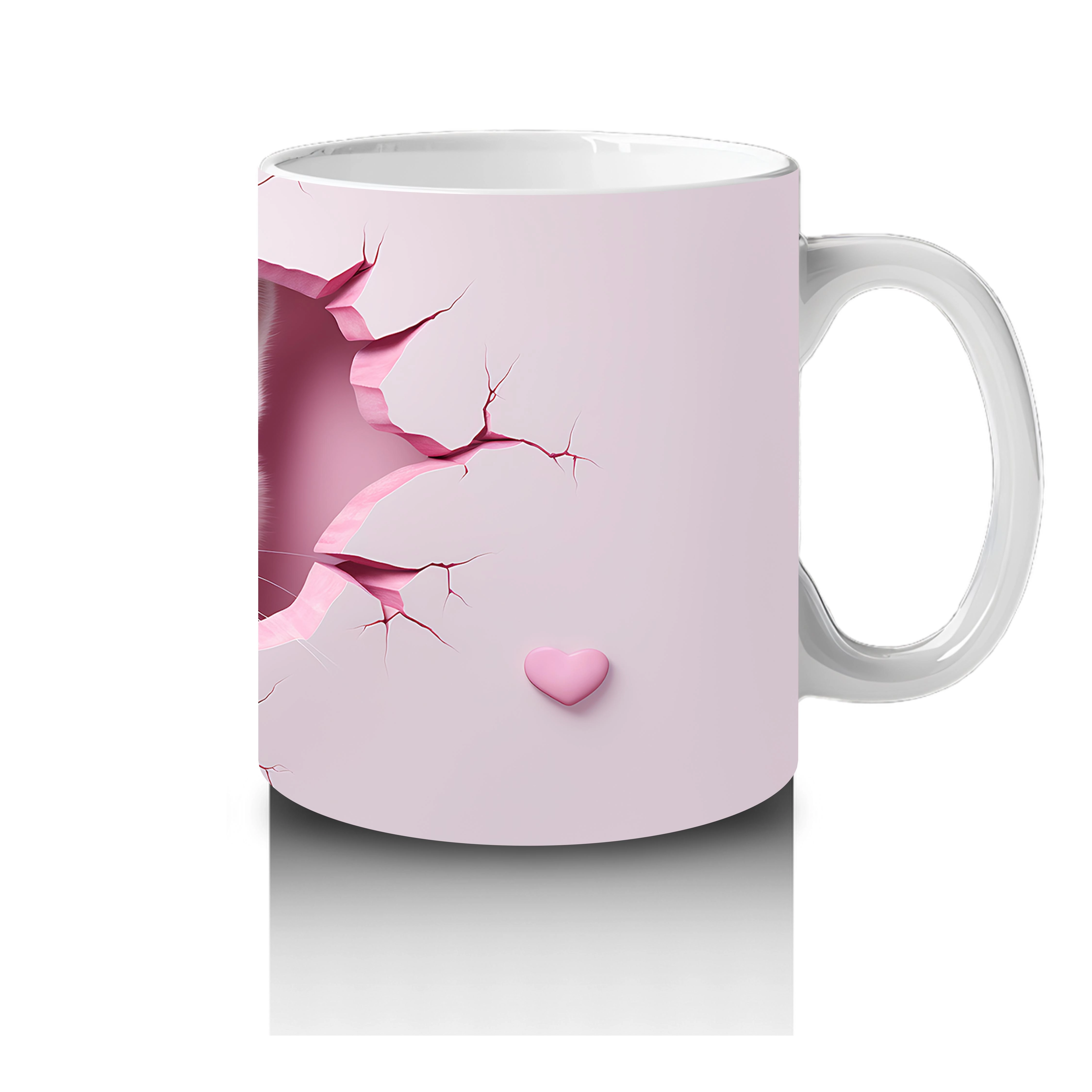 Pembe%20Kalplerle%20Süslenmiş%20Sevimli%20Kedi%20–%20Baskılı%20Kahve%20Kupası