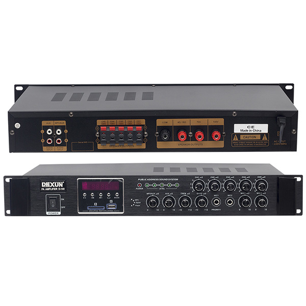 Dexun%20D-100%2060W%20USB-SD%20Girişli%20100V%20Hat%20Trafolu%20Anfi