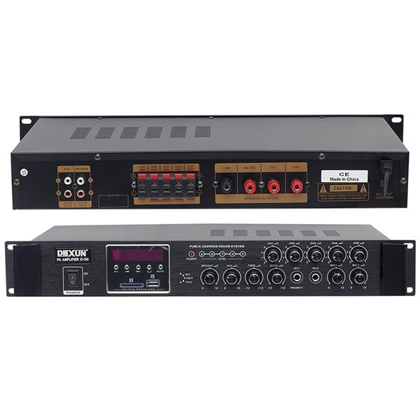 Dexun%20D-100%2060W%20USB-SD%20Girişli%20100V%20Hat%20Trafolu%20Anfi