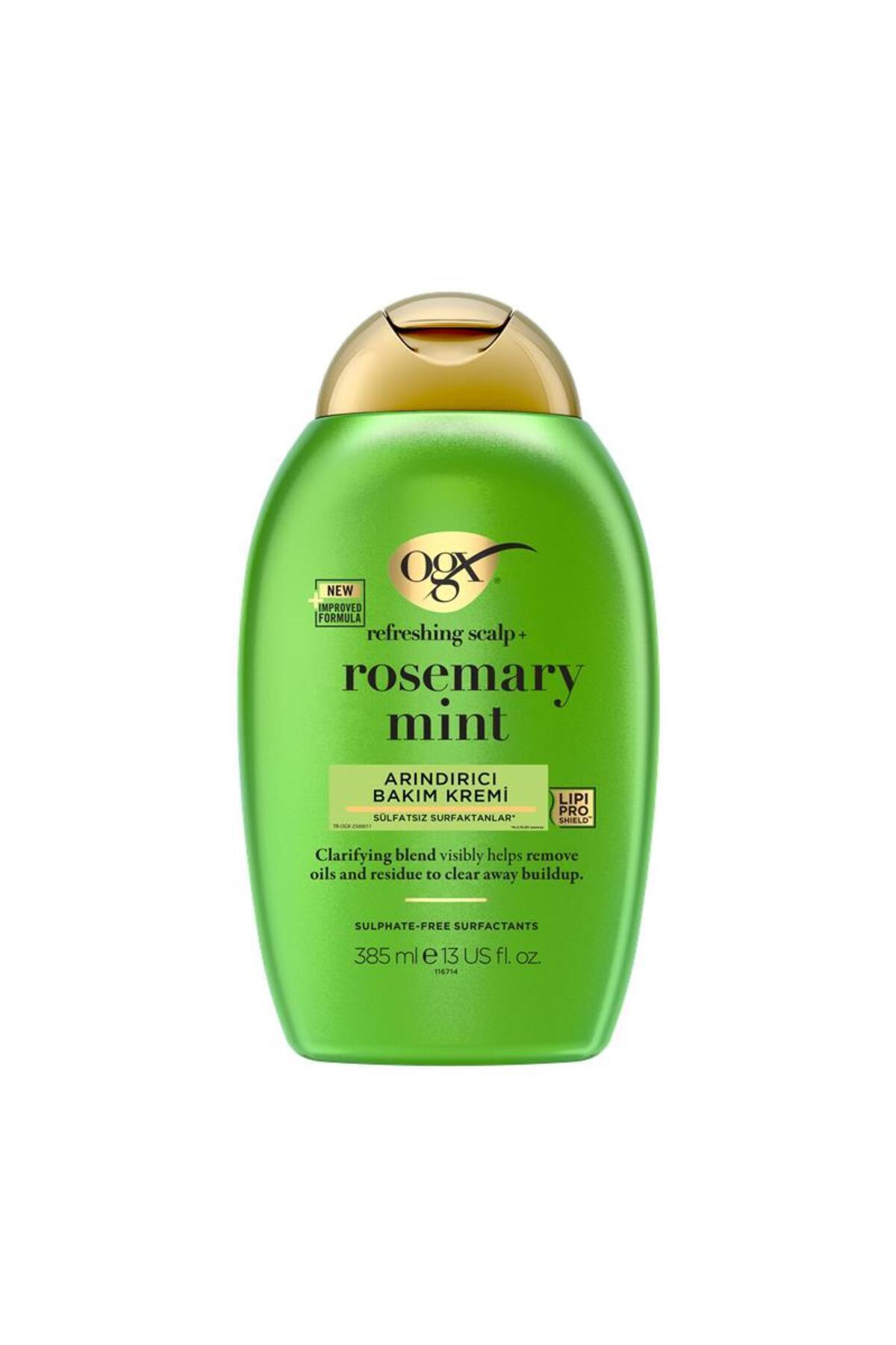 OGX%20Biberiye%20&%20Nane%20Arındırıcı%20Sülfatsız%20Saç%20Bakım%20Kremi%20385%20ml