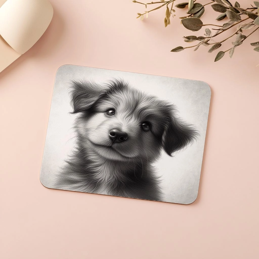 Fluffy%20Puppy%20Karakalem%20Çizimli%20Mouse%20Pad%20-%2019x23%20cm%202%20mm%20Dikdörtgen%20İthal%20Baskılı%20Mouse%20Pad