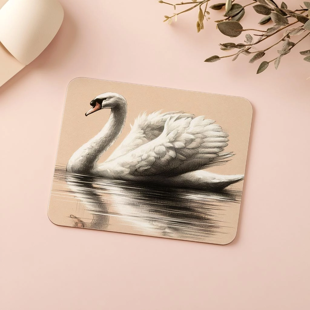 Yüzeyde%20Süzülen%20Kuğu%20Mousepad%20–%20Karakalem%20Stil%20-%2019x23%20cm%202%20mm%20Dikdörtgen%20İthal%20Baskılı%20Mouse%20Pad