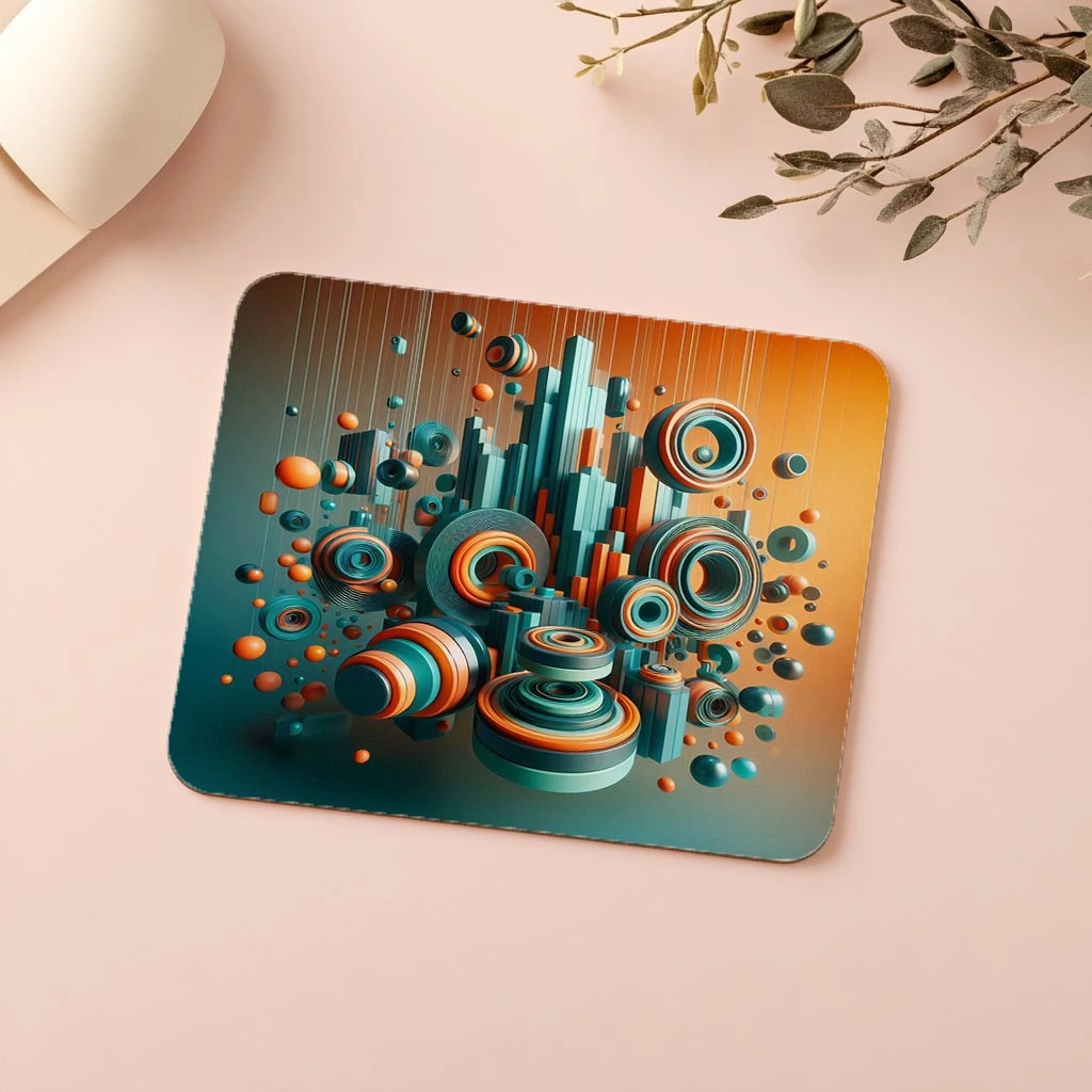 Turuncu%20ve%20Turkuaz%20Geometrik%20Mousepad%20-%2019x23%20cm%202%20mm%20Dikdörtgen%20İthal%20Baskılı%20Mouse%20Pad