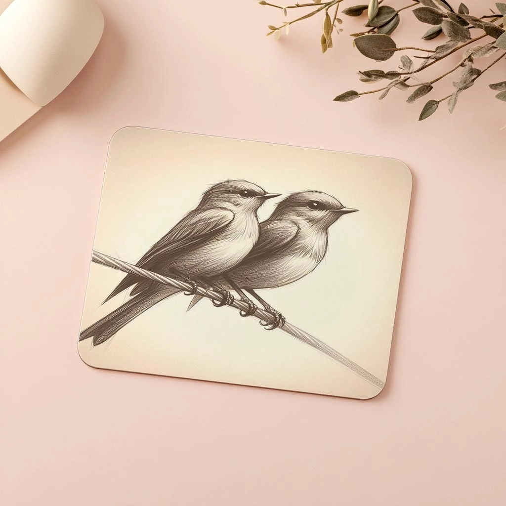 Tel%20Üzerinde%20Kuşlar%20–%20Minimal%20Mouse%20Pad%20-%2019x23%20cm%202%20mm%20Dikdörtgen%20İthal%20Baskılı%20Mouse%20Pad