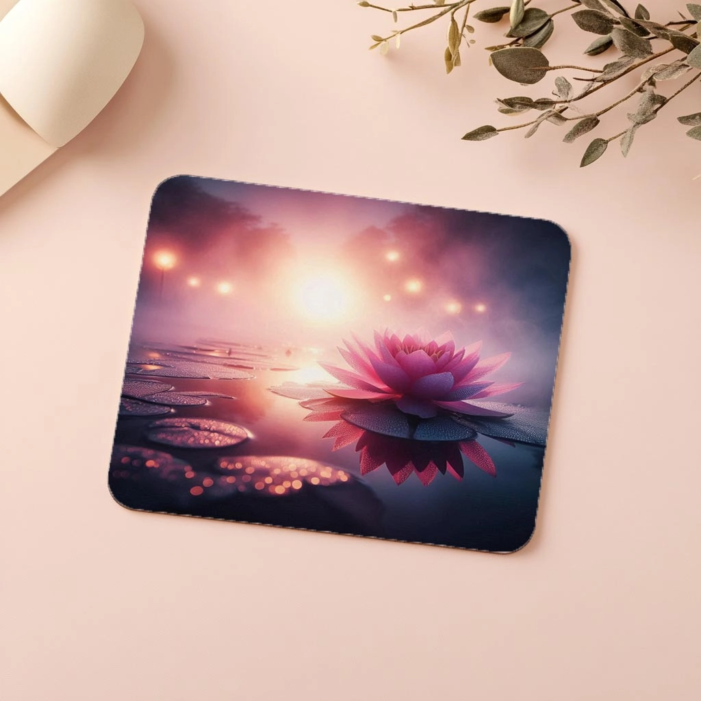 Pastel%20Işıklı%20Lotus%20Çiçeği%20Mousepad%20-%2019x23%20cm%202%20mm%20Dikdörtgen%20İthal%20Baskılı%20Mouse%20Pad