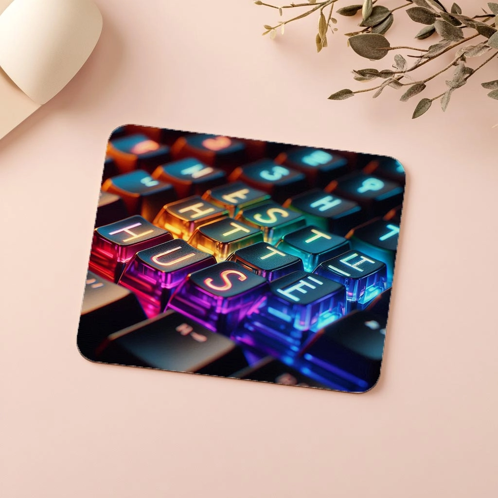 Çalışkanlık%20Mesajlı%20Renkli%20Klavye%20Tasarımı%20-%2019x23%20cm%202%20mm%20Dikdörtgen%20İthal%20Baskılı%20Mouse%20Pad