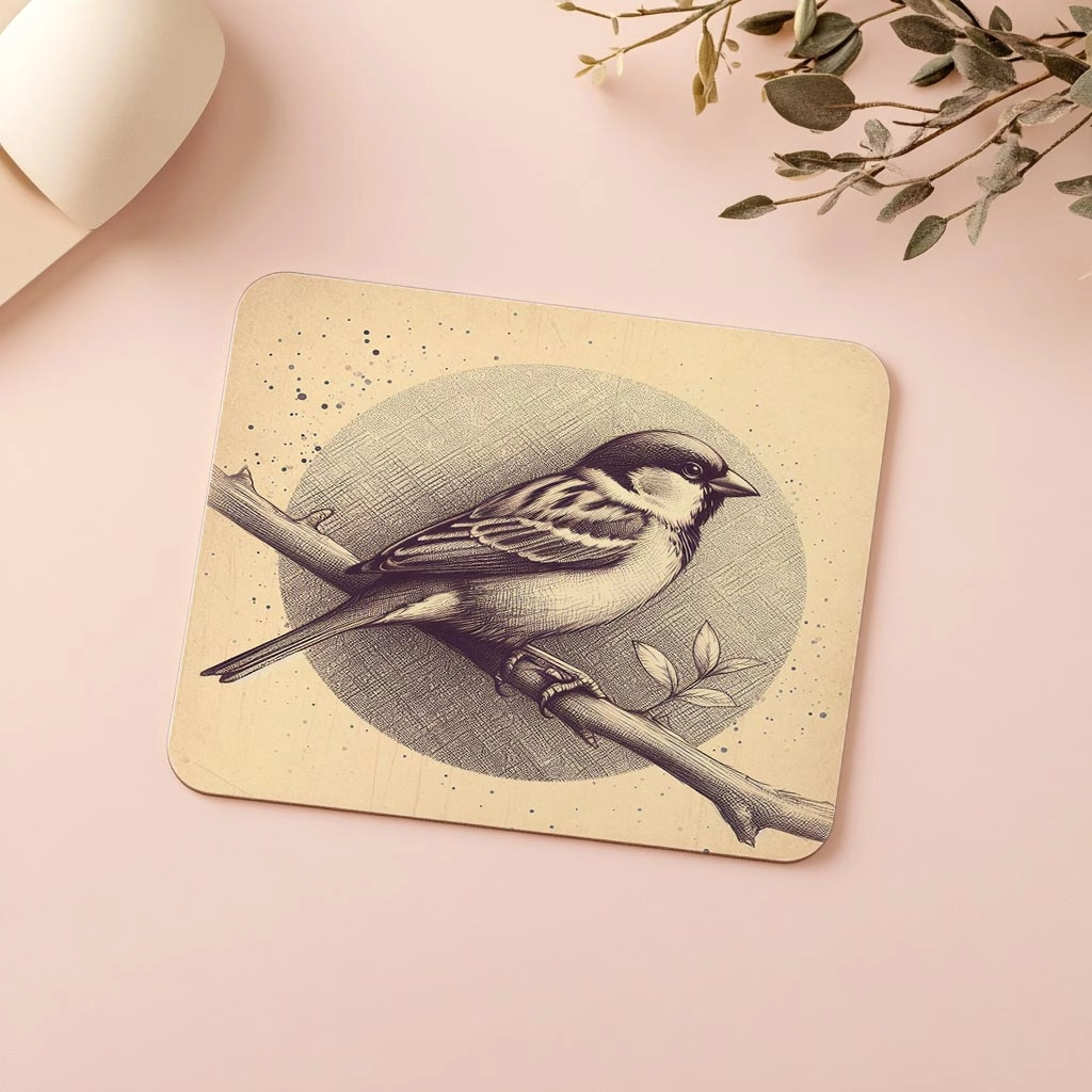 Kuş%20Figürlü%20El%20Çizimi%20Mouse%20Pad%20Tasarımı%20-%2019x23%20cm%202%20mm%20Dikdörtgen%20İthal%20Baskılı%20Mouse%20Pad