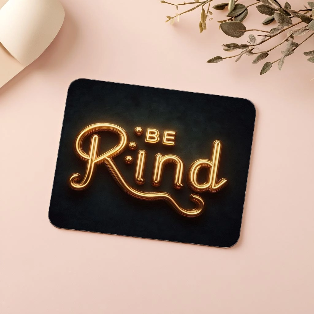 Be%20Kind%20Yazılı%20Altın%20Neon%20Mousepad%20-%2019x23%20cm%202%20mm%20Dikdörtgen%20İthal%20Baskılı%20Mouse%20Pad