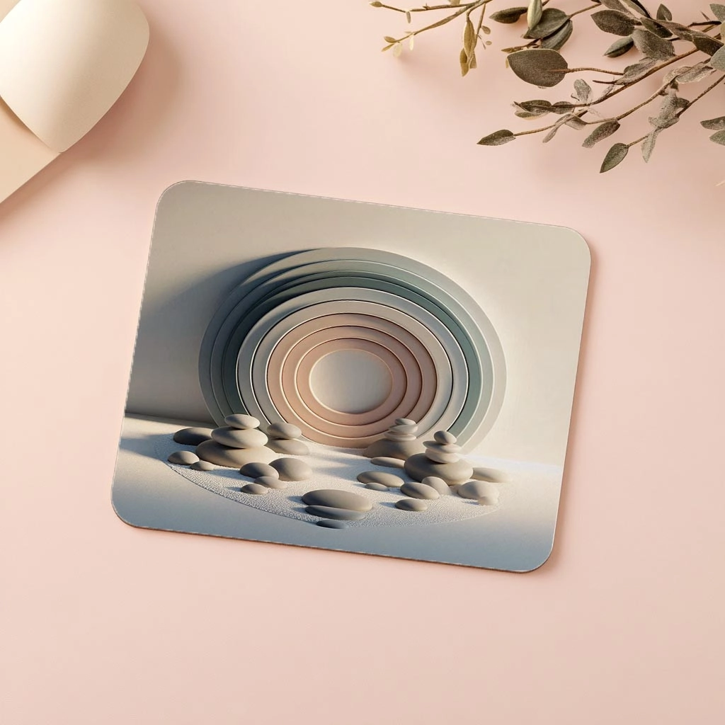 Yuvarlak%20Desenli%20Taş%20Bahçesi%20Mouse%20Pad%20-%2019x23%20cm%202%20mm%20Dikdörtgen%20İthal%20Baskılı%20Mouse%20Pad