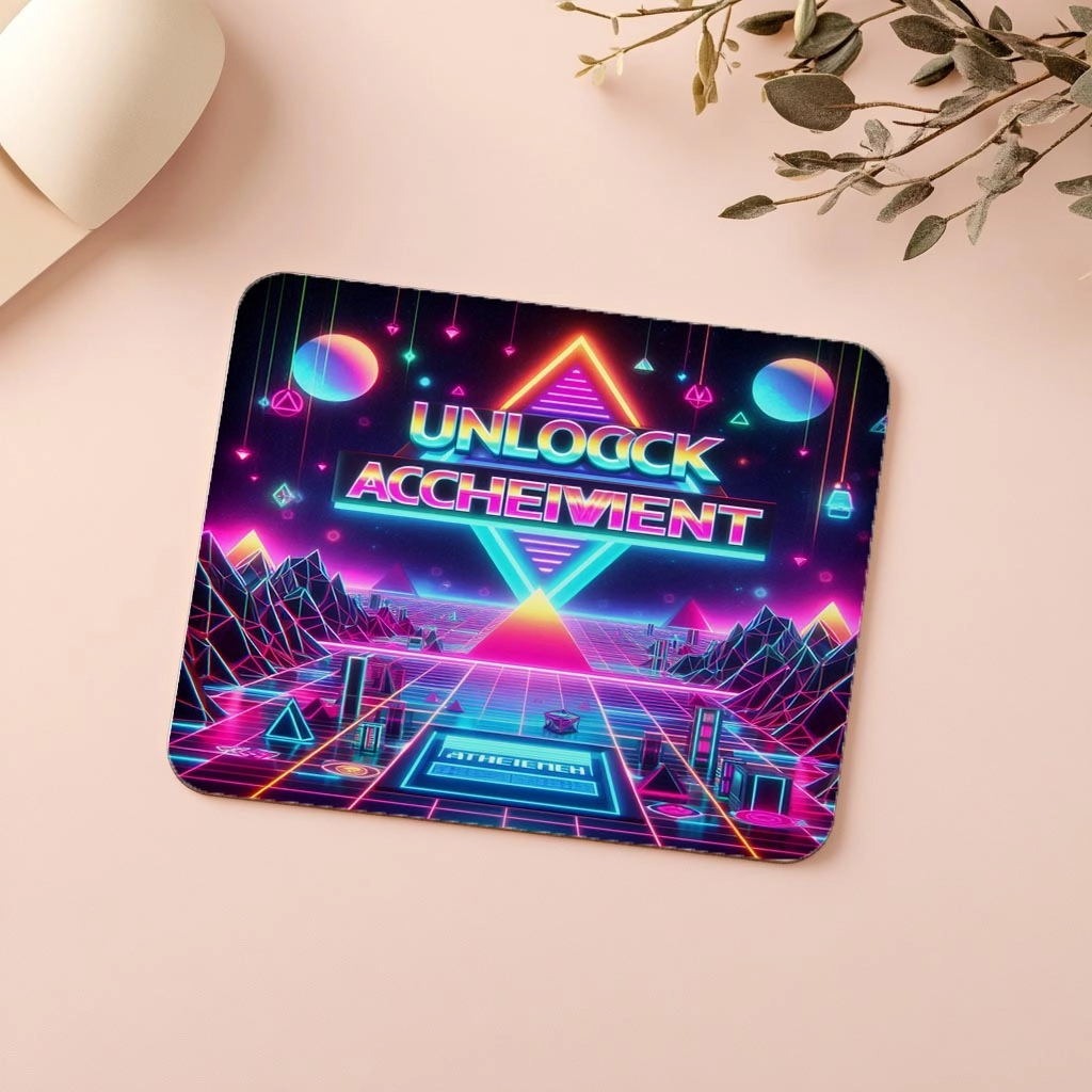 Unlock%20Achievement%20Yazılı%203D%20Mousepad%20-%2019x23%20cm%202%20mm%20Dikdörtgen%20İthal%20Baskılı%20Mouse%20Pad
