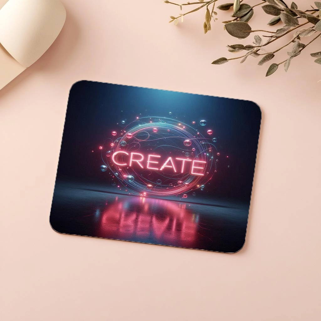 Yansımalı%20Neon%20Create%20Temalı%20Mousepad%20-%2019x23%20cm%202%20mm%20Dikdörtgen%20İthal%20Baskılı%20Mouse%20Pad